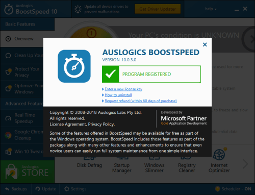 auslogics boostspeed 8 key generator